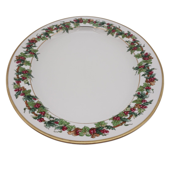 Royal Gallery The Holly and the Ivy Christmas Oval Platter 16" – 1993 Holiday Se - Picture 2 of 11